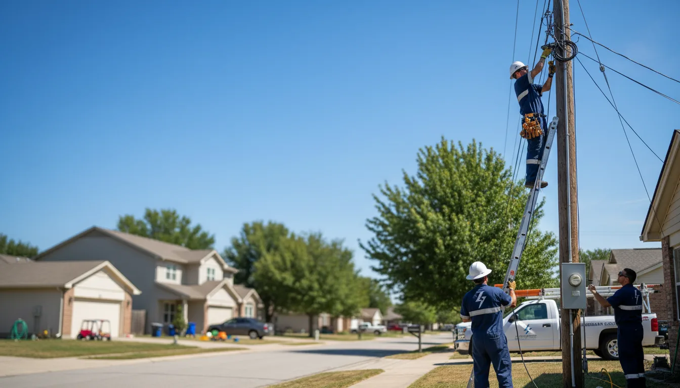 Residential electrician providing installation services in Caulfield, MO